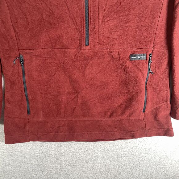 Artilect Systems Fleece Pullover Mens Large A/SYS-2 Primaloft Red/Orange 1/2 Zip - Picture 12 of 16